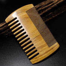 Retro Double Type Tooth Natural Sandalwood Antistatic Massage Hair Wood Comb 2024 - buy cheap