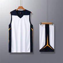 2020Men High quality blank Basketball jersey Set Uniforms kits Sports clothes cheap basketball jerseys college tracksuits Custom 2024 - buy cheap