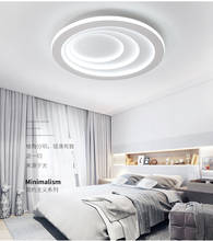 Лампа для спальни, круглая, простая, современная, креативная, индивидуальная, потолочная лампа для гостиной, светодиодная лампа 2024 - купить недорого