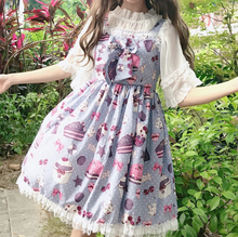 Soft girl wind cute bow girl gown Lolita strap dress cute Japanese sleeveless lolita dress JSK women 2024 - buy cheap