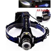 High powerful Headlamp XML T6 led AA Battery Headlight Frontal Head Lamp Torch light flashlight zoom For Camping Fishing Hunt 2024 - buy cheap
