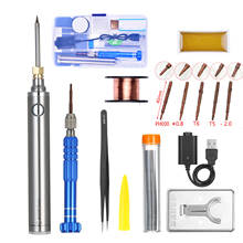 Mini Portable Battery Soldering Iron 5V 8W Soldering Iron Wireless Charging Soldering Iron with USB Soldering Tools 2024 - buy cheap