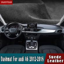 For audi a6 s6 c7 avant allroad 2012-2018 Suede Leather Dashmat Dashboard Covers Dash Mat Carpet nonslip Car-styling accessories 2024 - buy cheap