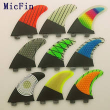 2020  Micfin yellow Honeycomb Fins fiberglass Surfboard fins Surf quilhas fcs pranchas de surf fcs fins 2024 - buy cheap