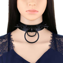 Gothic Jewelry Punk Spike Goth Choker Woman Collar Women Studded Rivet Leather Choker Men Necklace Chocker 2024 - buy cheap