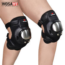 WOSAWE Motorcycle Stainless Steel Knee Pads Elbow Pad Set Motocross Off-road Racing Anti-Fall Protective Gear Body Guard 2024 - buy cheap