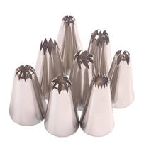 8Pcs Big Size Russian Pastry Icing Piping Nozzles Stainless Steel Decorating Tip Cake Cupcake Decorator Rose Accessories Kitchen 2024 - buy cheap