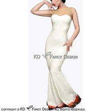 Сексуальное латексное платье с молнией сзади, рыбий хвост, резиновое платье, облегающий костюм, LYQ-0123 2024 - купить недорого