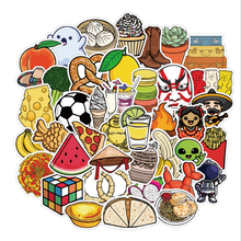 10/30/50PCS Comic Cute Smiley Sticker Water Cup Helmet Notebook Cartoon Food Snacks Sticker Wholesale 2024 - buy cheap