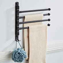 Rack para toalhas em aço inoxidável, porta-toalhas cromado rotativo para cozinha e parede acessório para banheiro frete grátis 2024 - compre barato