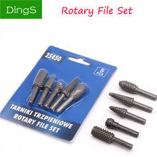 5pcs/Set Rotary Burr 6mm Shank Wood Rasp File Drill Bits For Woodworking Profiled Wood Carving Tools Embossing Rotating Knives 2024 - buy cheap