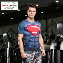 Men Short Sleeve Compression Tshirt Bodybuilding Workout Fitness Sportswear Basketball Dry Fit Tight Sport Tee Top Running Shirt 2024 - buy cheap