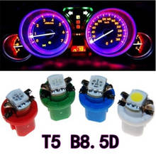 10Pcs B8.5D 509T B8.5 5050 Led 1 SMD T5 Lamp Car Gauge Speedo Dash Bulb Dashboard instrument Light Wedge Interior Lamp 2024 - buy cheap