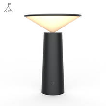 Скандинавская Светодиодная настольная лампа для чтения с защитой глаз, вращающаяся лампа на голову, сенсорная Настольная лампа с USB-зарядкой, ночник для спальни 2024 - купить недорого