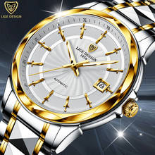 LIGE Design Men Automatic Watch Sapphire Luxury Mechanical Wristwatch Tungsten steel Waterproof Watch Men Mekaniska klockor+Box 2024 - buy cheap