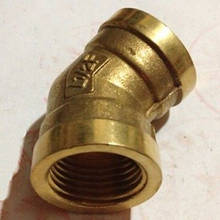 1" BSP Female Thread 45 Degree Elbow Brass Pipe fitting Connector Coupler  2024 - buy cheap