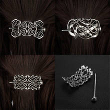Horquillas Vintage para el pelo, pasadores con patrón de tejido, nudos vikingos, celtas, accesorios deslizantes 2024 - compra barato