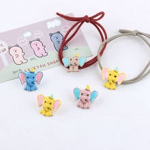 Mini Order 10pcs Kawaii Colorful Rubber Enamel Alloy Animal Elephant Clip Charms Fit Hair Jewelry DIY Elastic Headband  21*22mm 2024 - buy cheap