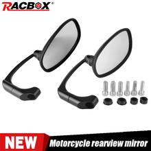 Motorcycle Black Rearview Side Mirror with 8mm 10mm Screws Universal Round Retro Retrofit Motorbike Cafe Racer Rear view Mirrors 2024 - buy cheap