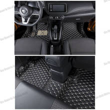 Lsrtw2017 Leather Car Interior Floor Mats for Nissan Kicks 2016 2017 2018 2019 2020 2021 Accessories Styling Cover Carpet Rug 2024 - buy cheap