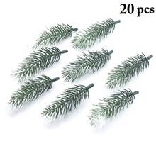 20Pcs/Set Lifelike Artificial Pine Decor DIY Pine Pick Pine Twig For Christmas Party Supplies Christmas Tree Hanging Accessories 2024 - buy cheap