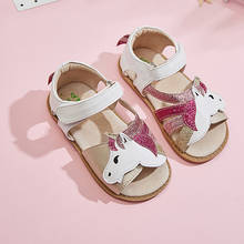 Tipsietoes sandália infantil de couro macio, sapato para meninas recém-nascidas, pés descalços, para bebês e crianças de 1 a 12 anos de idade 2024 - compre barato