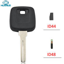 Чип транспондера ID44 чип ID48 ключ зажигания неразрезанное лезвие пустая вставка для чипа Volvo PCF7935 или без чипа 2024 - купить недорого