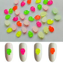 Halloween Charm skull Fluorescent Nail Art Rhinestone Flat Glass Crystal Stone 30pcs/100pcs Nail Decoration Accessories 2024 - buy cheap