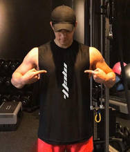New fashion clothing cotton sleeveless shirts Bodybuilding tank top men Fitness mens singlet gym workout vest 2024 - купить недорого
