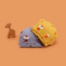 Sombrero de zorro con orejas de animales para bebé, gorros para el sol con orejas de animales para recién nacido, gorras de béisbol para niño y niña 2024 - compra barato