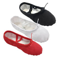 Dance Shoes Girls canvas Soft bottom Ballet shoes Adult Gym Practice Yoga Dancing canvas Leather Head  Shoes size 22-42 2024 - buy cheap