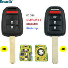 New Remote Key Fob 2+1/3+1 Buttons 313.8mhz ID46 Chip for Honda Civic Accord CR-V 2013-2015 FCCID:MLBHLIK6-1T 2024 - buy cheap