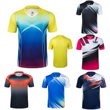 Camisetas de tênis para homens e mulheres, novo conjunto de camisetas de tênis respiráveis de secagem rápida para treino, camisetas de equipe de tênis para badminton, roupas de 2021 2024 - compre barato