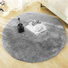 Fluffy Round Rug Carpets for Living Room Decor Faux Fur Rugs Kids Room Long Plush Rugs for Bedroom Shaggy Area Rug Modern Mats 2024 - buy cheap