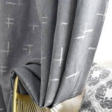 2020 Modern Blue Grey Blackout Curtains for Living Room Bedroom Window Stripe Curtains Drapes Customed 2024 - buy cheap