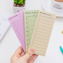 Creative Colorful Memo Pad Weekly Daily Planner Sticky Notes Kawaii Office Adhesive Notepad School Stationary Supplies 02180 2024 - buy cheap