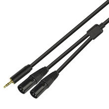 0.5M 3.5MM male pulg to dual XLR 3 pin Audio interface conversion cable,XLR female or male Microphone cable 2024 - buy cheap
