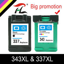 YLC 343 337 Remanufactured Ink Cartridge Replacement for HP 337 343 for HP Photosmart 2575 8050 C4180 D5160 Deskjet 6940 D4160 2024 - buy cheap