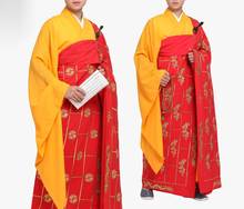 Unisex de alta qualidade bordado dragão budista shaolin monge kung fu ternos zuyi buda casmeia kesa robe zen lay vestido roupas 2024 - compre barato