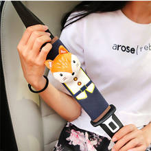 Car Seat Belt Cover Seat Belt Shoulder Pad Cute Cartoon Animals Child Seat Belt Safety Shoulder Pads Protection Plush Padding 2024 - buy cheap