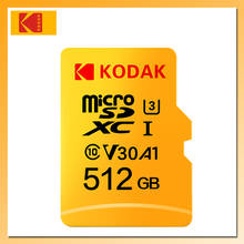 KODAK Memory Card 32GB 64GB 128GB 256GB 512GB U3 Micro SD Card 16GB U1 Tarjeta de memoria TF Card Class 10 Flash Memory Card SD 2024 - compre barato