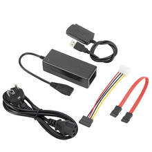 Переходник USB 2,0/SATA PATA IDE кабель жесткого диска, для внешнего адаптера питания переменного тока 2,5, 3,5 дюйма 2024 - купить недорого
