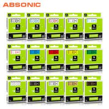Absonic-Cassette de cinta Multicolor 43613, 6mm, Compatible con DYMO 43610 43617 43618, cinta de etiquetas para DYMO LM 160 280 420P, fabricante de etiquetas 2024 - compra barato
