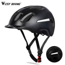 WEST BIKING-casco de bicicleta ultraligero para hombre y mujer, moldeado integralmente, seguro, transpirable, para ciclismo de montaña o carretera 2024 - compra barato