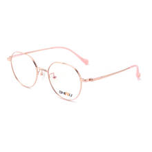 Armação de óculos redonda de titânio puro unissex, óculos retrô, para prescrição de miopia, para homens e mulheres 2024 - compre barato