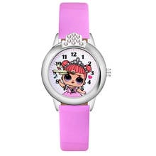 Cartoon pretty girl princess Crystal style Children's Watches Kids Student Girls Quartz Leather strap Wrist Watch Clock JK95 2024 - buy cheap