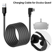 Cabo de carregamento de linha de dados, 3m/5m para oculus quest 2 link, vr, headset usb 3.0 tipo c, cabo de carregamento rápido, acessórios vr 2024 - compre barato