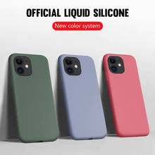 Funda de TPU de silicona líquida de lujo para iPhone, 11 Pro, 7, 8, 6, 6s Plus, XR, XS, Max, funda de Color sólido para iPhone 11 2024 - compra barato