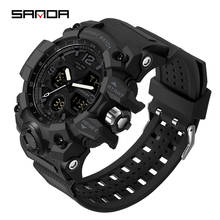 Sanda Watch For Men Outdoor Sports Shockproof Electronic Wristwatch Multifunctional Fashion Trend Waterproof Luminous Watches 60 2024 - buy cheap