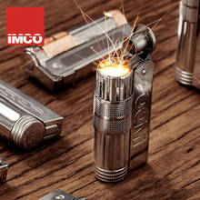 Подлинная IMCO Зажигалка из нержавеющей стали ветрозащитная стальная Зажигалка бензиновые зажигалки оригинальная масляная бензиновая Зажигалка для сигарет 2024 - купить недорого